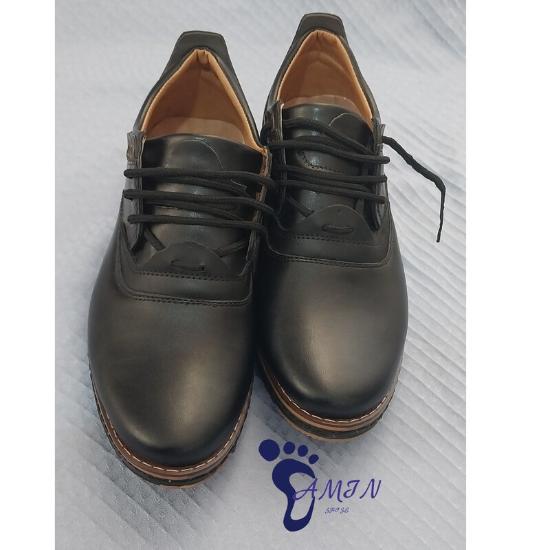 کفش چرم مصنوعی  مردانه رئال بسیار با کیفیت و بادوام رویه  و زیره پی یو سایز 40 تا 44