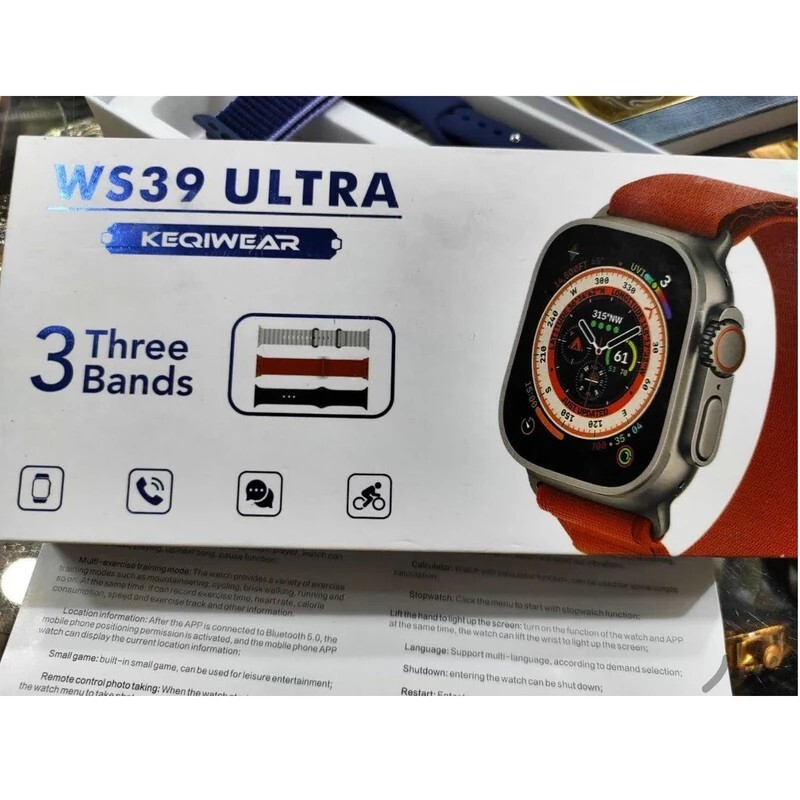 ساعت هوشمند اولترا  مدل WS39 ultra 