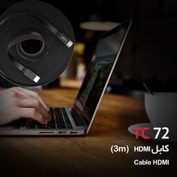 کابل HDMI طول 3 متر برند TSCO مدل TC72 سیاه