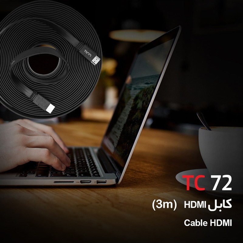 کابل HDMI طول 3 متر برند TSCO مدل TC72 سیاه