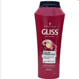 شامپو گلیس قرمز GLISS برای موهای رنگ شده Color Perfector حجم 500 میل