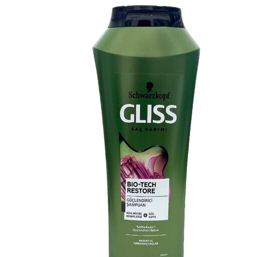 شامپو تقویت کننده گلیس سبز مخصوص موهای آسیب دیده مدل Bio Tech حجم 500 میل