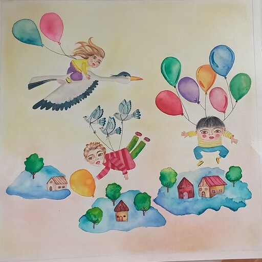 تابلو نقاشی اتاق کودک با طرح های متنوع 