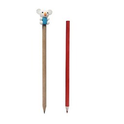 سر مدادپاک کن مدل کوالا به همراه مداد مشکی و قرمز