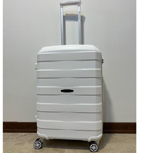 چمدان سایز کابین کوچک سفید برند مونزا20 اینچ