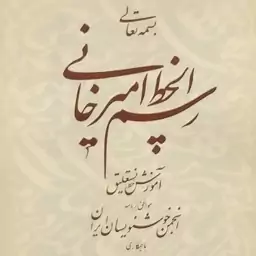 رسم الخط امیرخانی کتاب آموزش خوشنویسی   قطع وزیری 