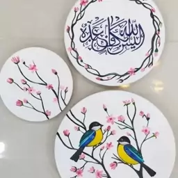 ست سه تیکه دیوارکوب آیه قرآن در سایز 30. 25و14