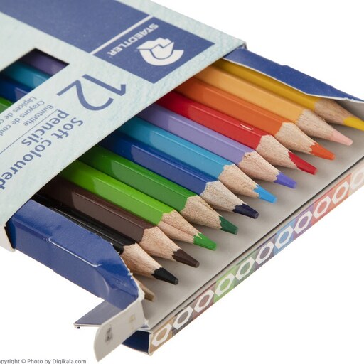 مداد رنگی 12 رنگ استدلر مدل سافت طرح بالون