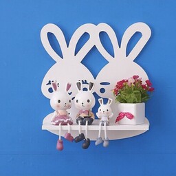گالری شلف محمد طاقچه دیواری طرح خرگوش مناسب اتاق کودک و انواع دکوراسیون 