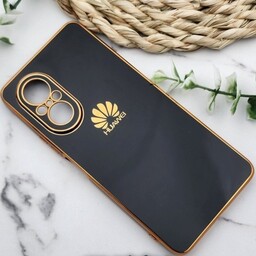 قاب گوشی Huawei Nova 9 SE - Honor 50 SE هوآوی طرح ژله ای مای کیس گلد لاین دور طلایی محافظ لنز دار