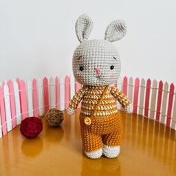 عروسک خرگوش کاموایی میلو کد A170
