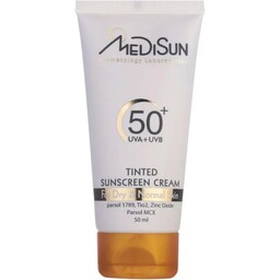 کرم ضد آفتاب رنگی سبک مناسب پوست خشک مدیسان SPF 50 ظرفیت 50 میلی انقضا 1404ی

