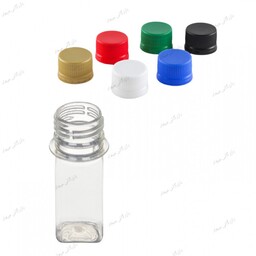 بطری 30 سی سی بسته 500 عددی  با درب پلمپ ساده - فروش عمده پت پلاستیکی سی میل شفاف - ظرف قوطی خالی