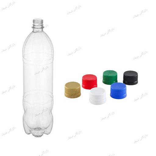  بطری  1300 سی سی  بسته 100 عددی با درب- فروش عمده  پت پلاستیکی 1300 میل فراز