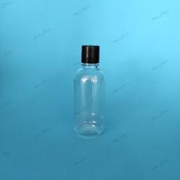 بطری پت 60 سی سی  100 عددی با درب آب بند - فروش عمده بطری پت پلاستیکی شصت میل دهانه 18  مدل استوانه 
