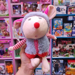 عروسک پولیشی موش تپلی لباس زیپی قبل از ثبت موجودی بگیرید  