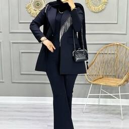کت تک مجلسی زنانه مدل مهرآسا مزون دوز و شیک ارسال رایگان و فوری تک رنگ در سایزبندی