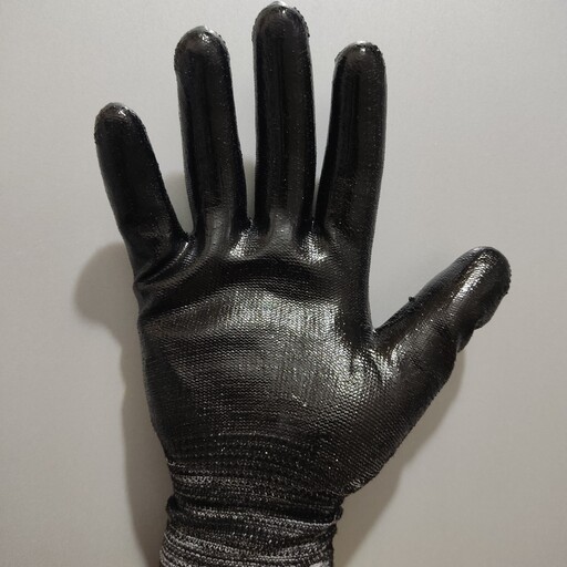 دستکش کار لاتکس کف مواد پژو چنگش و جذب دست در حین کار و محافظ پوست دستان شما در برابر هر نوع آلودگی و خراشیدگی پوستی
