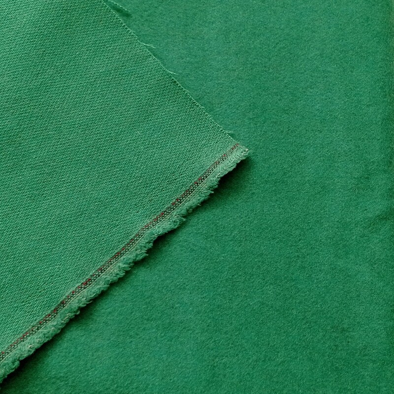 پارچه پالتویی فوتر  قواره یکونیم در یکونیم متری رنگ سبز چمنی