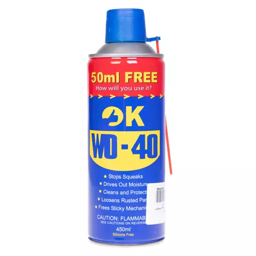 اسپری روان کننده اوکی مدل WD-40 حجم 450 میلی لیتر