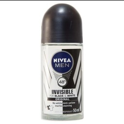 مام رول ضد تعریق مردانه نیوا اینویزیبل بلک اند وایت اورجینال Nivea Invisible Original Black and White Roll On Deodorant