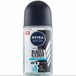 مام رول ضد تعریق مردانه نیوا بلک اند وایت اینویزیبل فرش Nivea Black and White Invisible Fresh