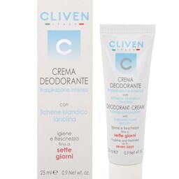 کرم دئودورانت 7 روزه کلیون برای تعریق شدید اصل ایتالیا   cliven 7 day deodorant cream for heavy sweating 25 ml