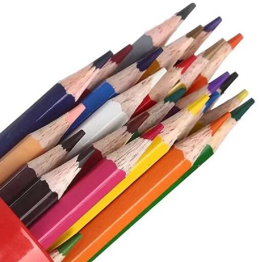 مداد رنگی 24 رنگ فکتیس - استوانه فلزی