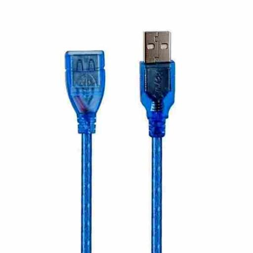 کابل افزایش طول USB 2.0 شیلد دار رنگ آبی 