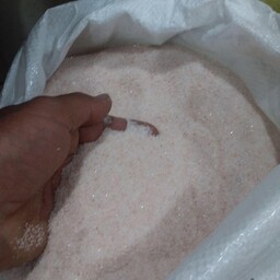 نمک صورتی خالص خوشرنگ کیسه 25 کیلویی سایز  شکری (نمکدانی) پودری و نخودی موجوده،با تضمین اصالت