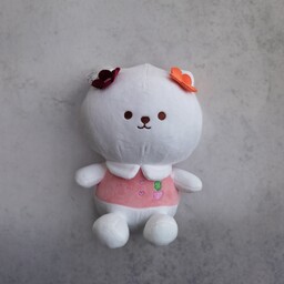 عروسک گربه گل به سر پولیشی اورجینال  (30سانت)