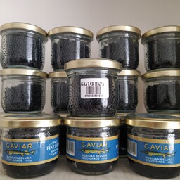 خاویار بلوگا مشکی caviar ( آذربایجان) 100 گرم
