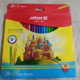 مداد رنگی 24رنگ آریا 