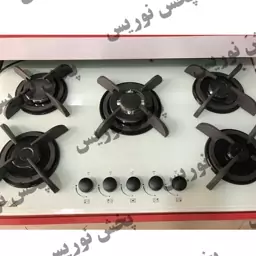 اجاق گاز صفحه ای شیشه ای سفید نوریس مدل NR-11