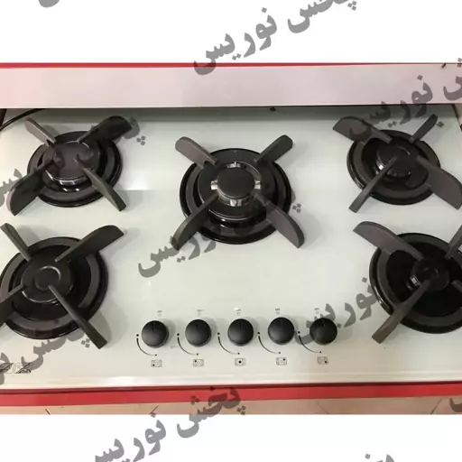 اجاق گاز صفحه ای شیشه ای سفید نوریس مدل NR-11