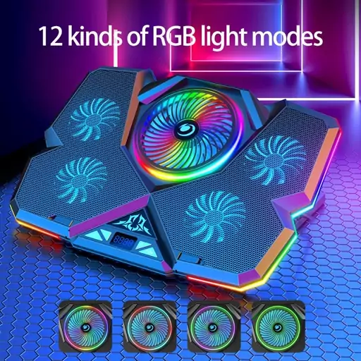 پایه خنک کننده لپ تاپ کول کلد مدل K44-RGB