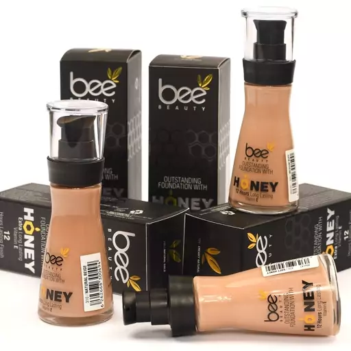 کرم پودر بی بیوتی شماره Bee Beauty 110 حاوی عسل با ماندگاری بالا 