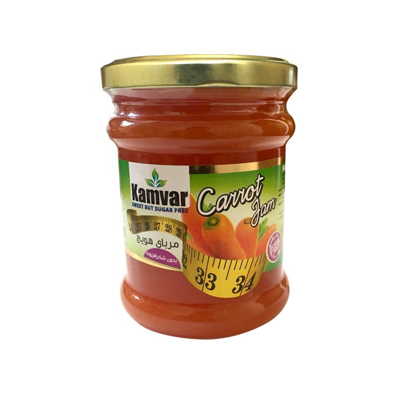 مربای هویج بدون شکر و رژیمی 290 گرمی  کامور