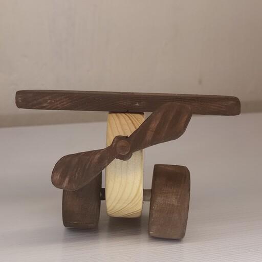 اسباب بازی هواپیما  چوبی    کار دست  مناسب برای هدیه و   سیسمونی