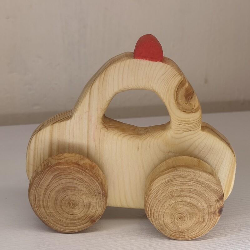  ماشین چوبی مدل   پلیس   مناسب  برای سیسمونی و هدیه  و بازی کودکان 
