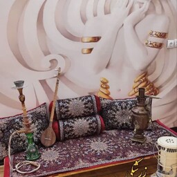  خان نشین و شاه نشین  5 تکه ، در شش رنگ ، قابل شستشو بدون رنگدهی  ،ارسال بصورت پسکرایه توسط باربری 