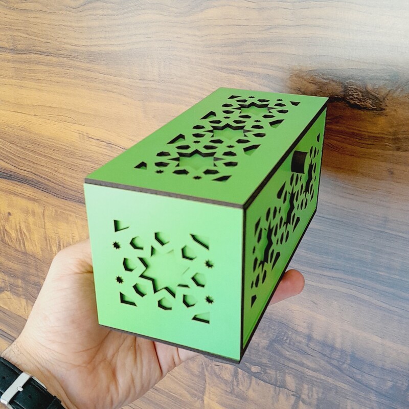 باکس دمنوش کد k105 جعبه تی بگ چوبی