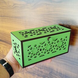 باکس دمنوش کد k105 جعبه تی بگ چوبی