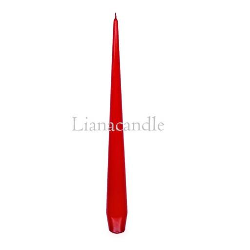 شمع قلمی قرمز 25سانتی لیانا  بدون اشک و دود (بسته6عددی)