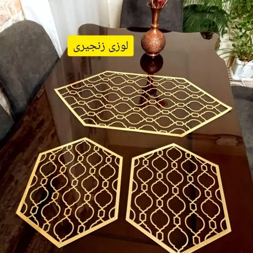 رومیزی چرم آیینه ای 