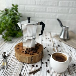 موکاپات 2 کاپ (قهوه ساز دستی)Luwak قهوه جوش ساده سوپاپ ایتالیایی قهوه جوش دستی