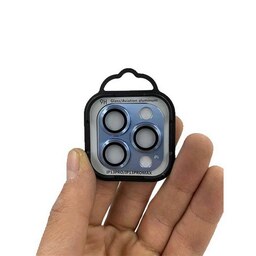 محافظ لنز دوربین مدل 9h مناسب برای گوشی موبایل اپل IPhone13pro.13promax رنگ آبی