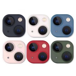 محافظ لنز دوربین مدل 9h مناسب برای گوشی موبایل اپل 14،iphone 14 plus رنگ بنفش