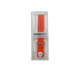 بند مدل strap مناسب برای ساعت هوشمند سامسونگ 20 میلی متری رنگ نارنجی