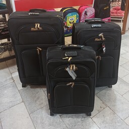 چمدان مسافرتی سایز 1 بزرگ ترین سایزبرند ماک چرخ دار قفل دار کیفیت عالی 
